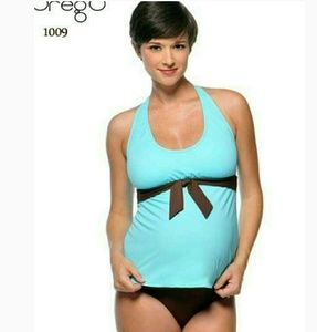 NWT Maternity Swimsuit Tankini M NEW 2pc